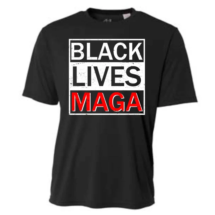 Black Lives MAGA Cooling Performance Crew T-Shirt