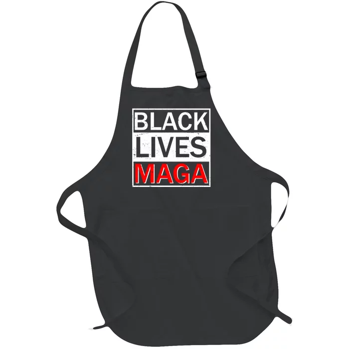 Black Lives MAGA Full-Length Apron With Pocket