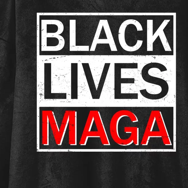 Black Lives MAGA Hooded Wearable Blanket