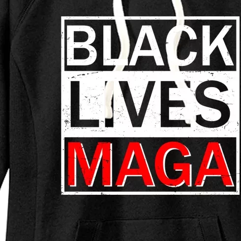 Black Lives MAGA Women's Fleece Hoodie