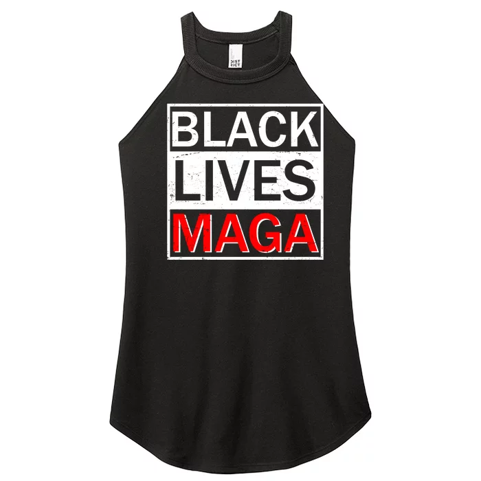 Black Lives MAGA Women’s Perfect Tri Rocker Tank