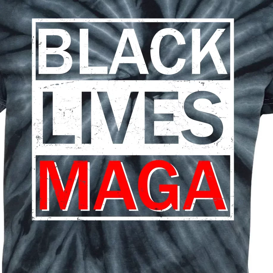 Black Lives MAGA Kids Tie-Dye T-Shirt