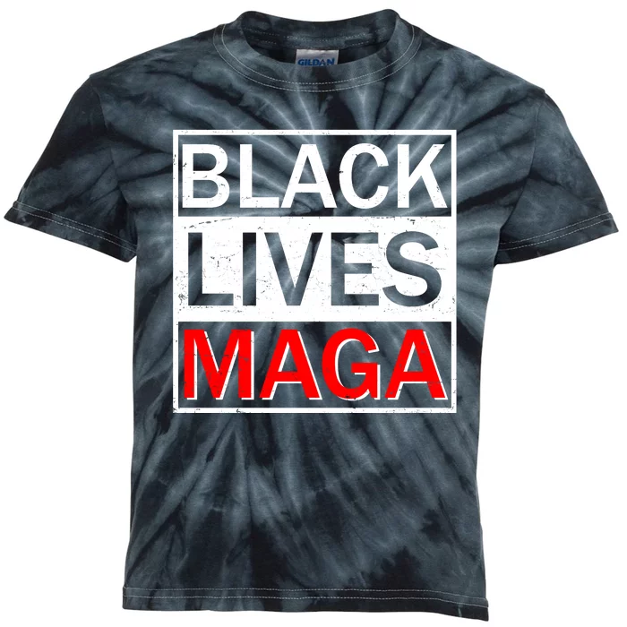 Black Lives MAGA Kids Tie-Dye T-Shirt