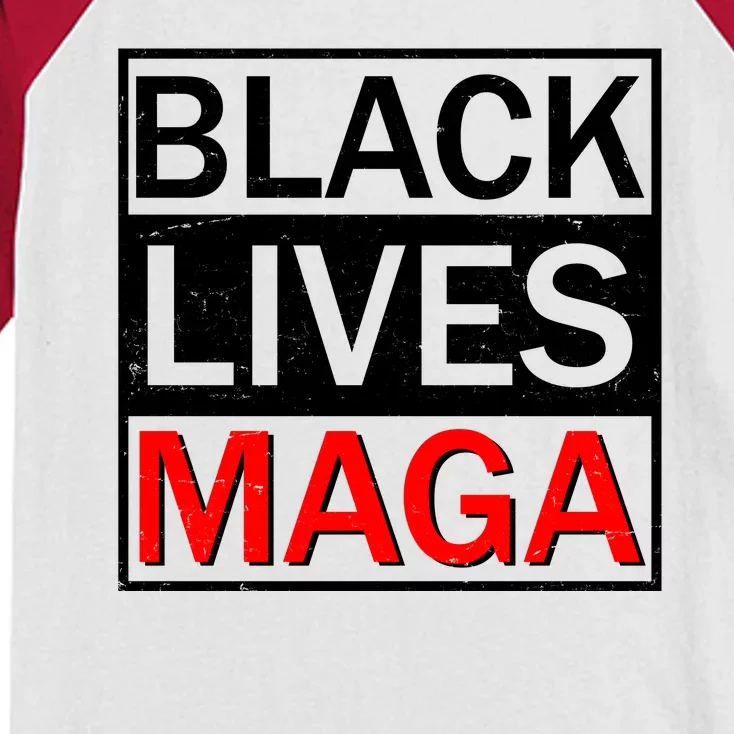 Black Lives MAGA Kids Colorblock Raglan Jersey