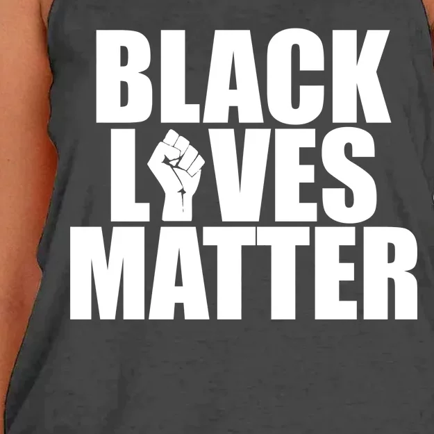 Black Lives Matter Women's Knotted Racerback Tank