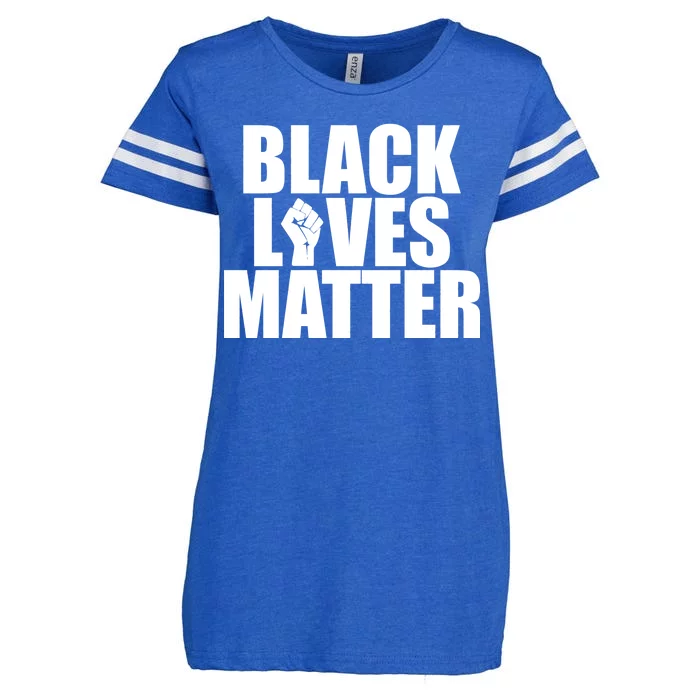 Black Lives Matter Enza Ladies Jersey Football T-Shirt