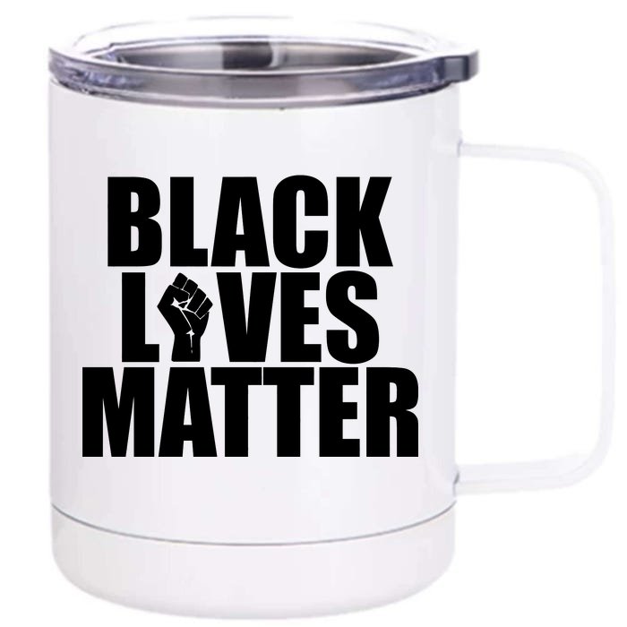 Black Lives Matter Front & Back 12oz Stainless Steel Tumbler Cup