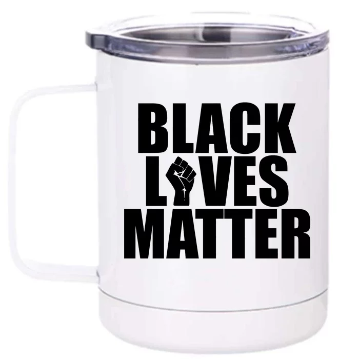 Black Lives Matter Front & Back 12oz Stainless Steel Tumbler Cup