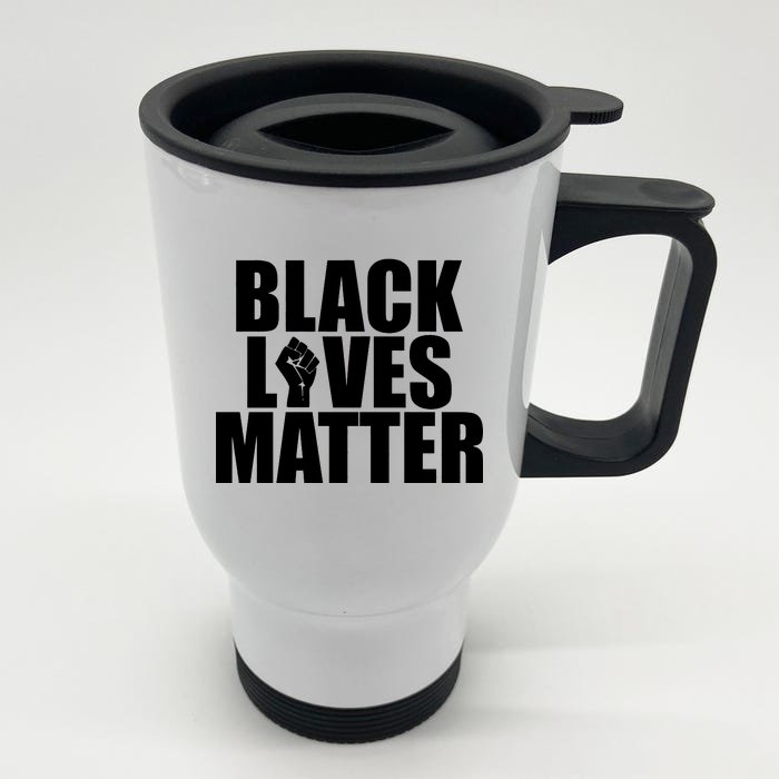 Black Lives Matter Front & Back Stainless Steel Travel Mug