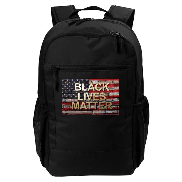 Black Lives Matter Abstract United States Flag Daily Commute Backpack