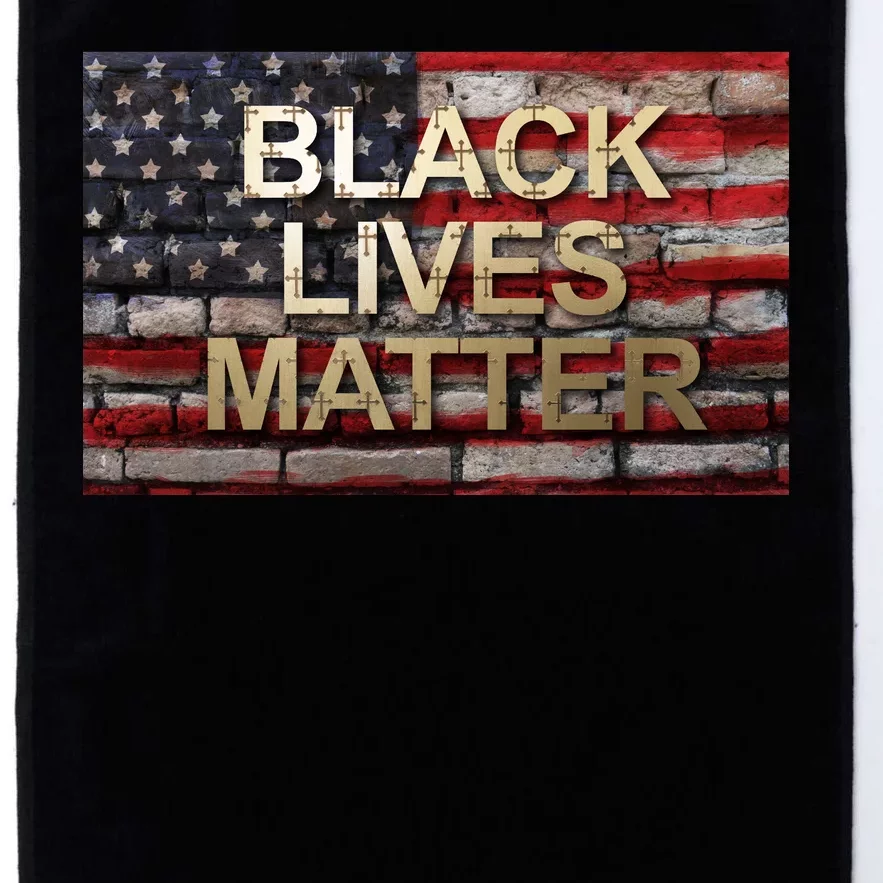 Black Lives Matter Abstract United States Flag Platinum Collection Golf Towel