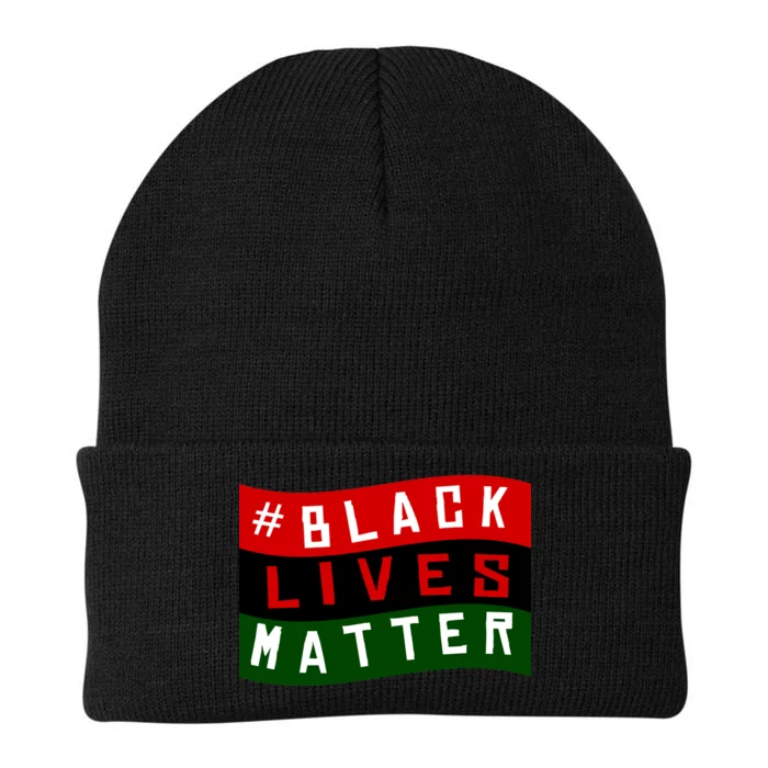 Black Lives Matter African American Flag Knit Cap Winter Beanie