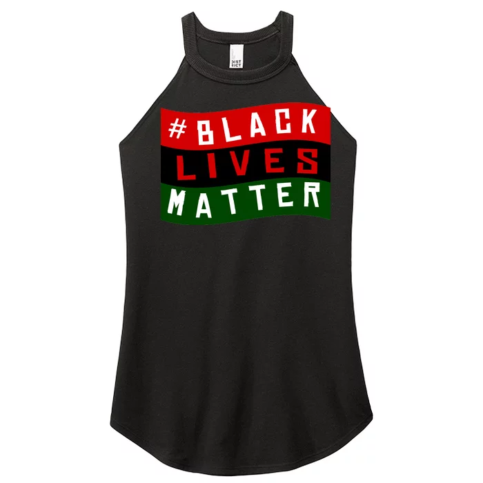 Black Lives Matter African American Flag Women’s Perfect Tri Rocker Tank