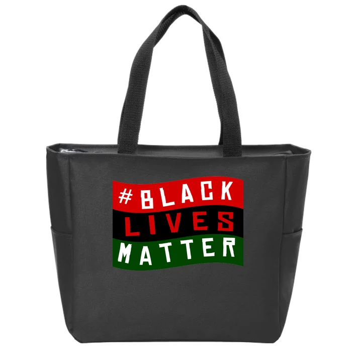 Black Lives Matter African American Flag Zip Tote Bag