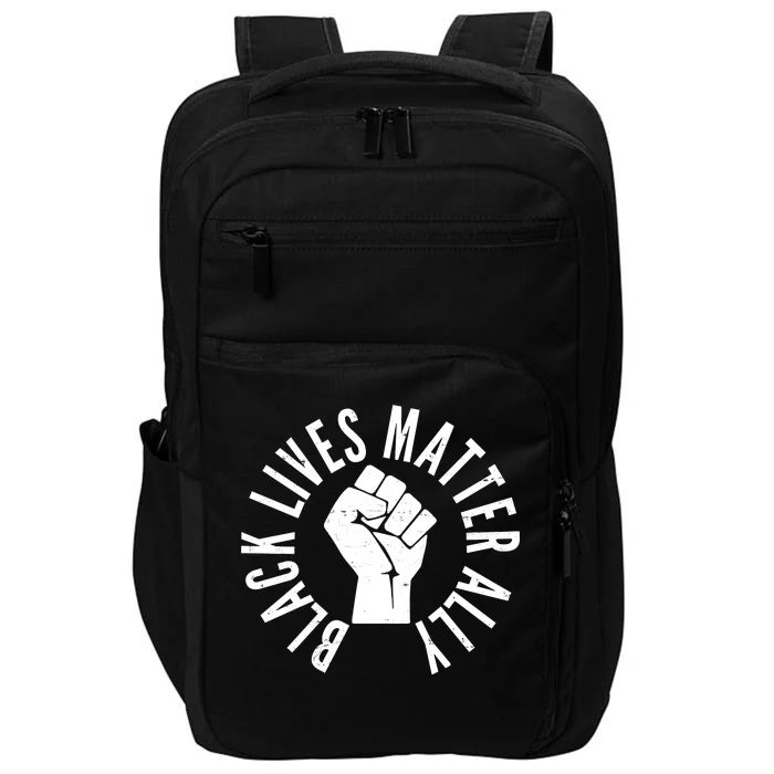 Black Lives Matter Ally Protest Fist Impact Tech Backpack