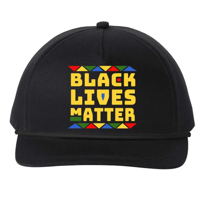 Black Lives Matter Equality Pride Melanin Snapback Five-Panel Rope Hat