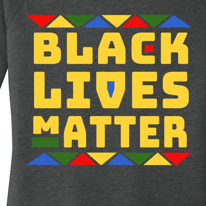 Black Lives Matter Equality Pride Melanin Women's Perfect Tri Tunic Long Sleeve Shirt