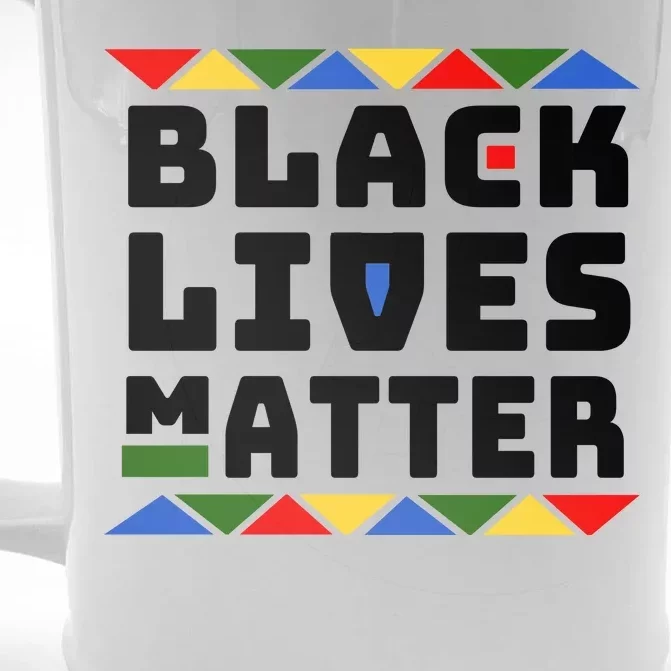 Black Lives Matter Equality Pride Melanin Front & Back Beer Stein