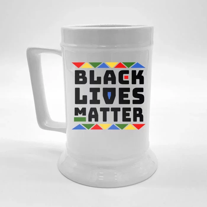 Black Lives Matter Equality Pride Melanin Front & Back Beer Stein