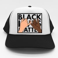 Black Lives Matter Linking Pinkies Unity Legacy Tie Dye Trucker Hat ...