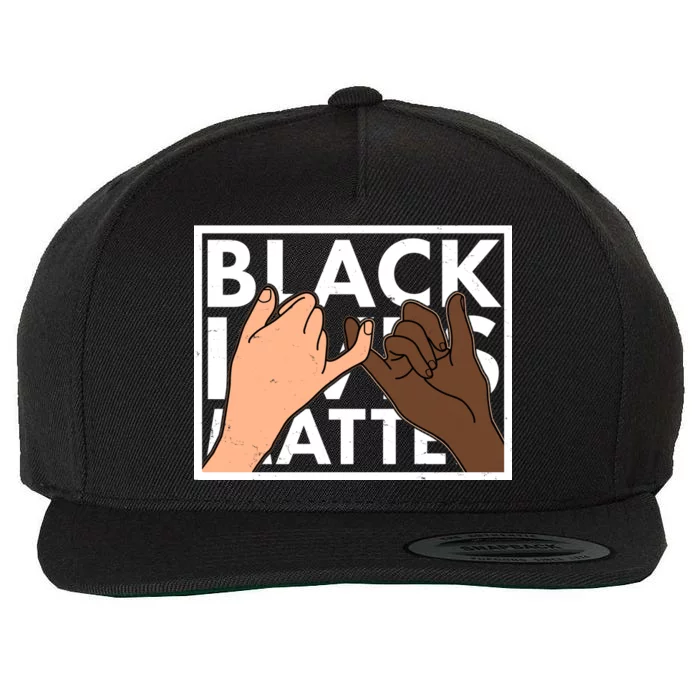 Black Lives Matter Linking Pinkies Unity Wool Snapback Cap