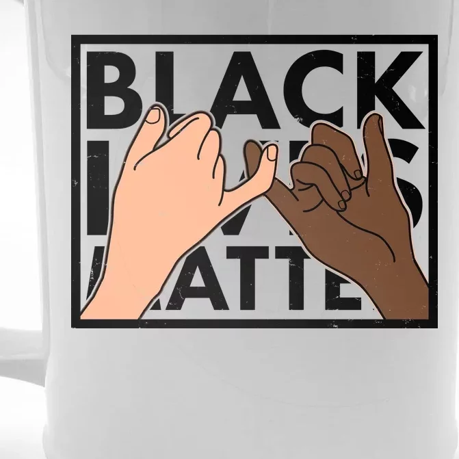 Black Lives Matter Linking Pinkies Unity Front & Back Beer Stein