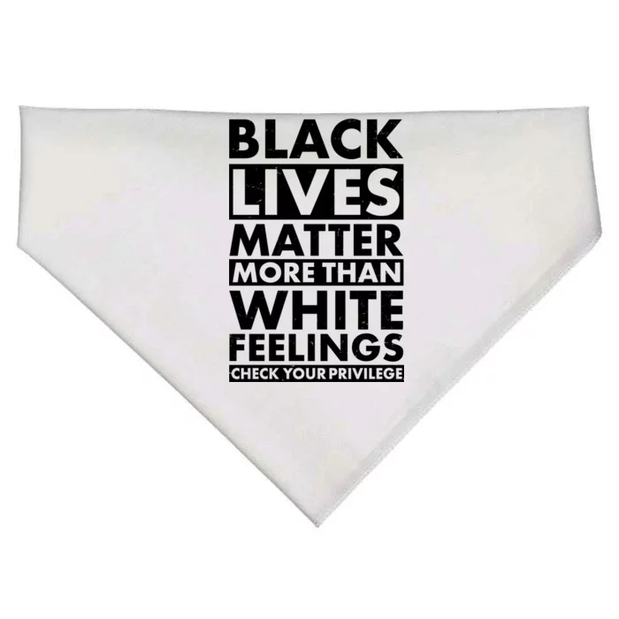 Black Lives Matter More Than White Feelings USA-Made Doggie Bandana