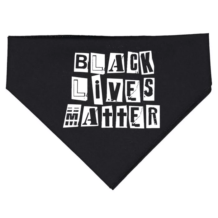 Black Lives Matter Note style USA-Made Doggie Bandana