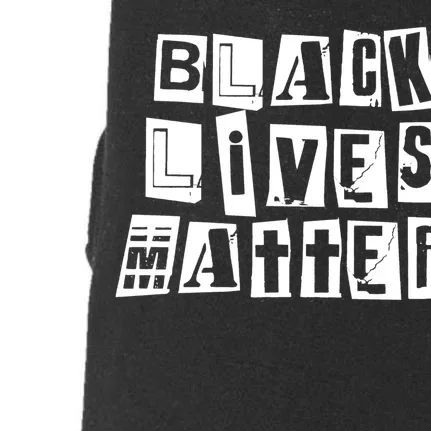 Black Lives Matter Note style Doggie 3-End Fleece Hoodie