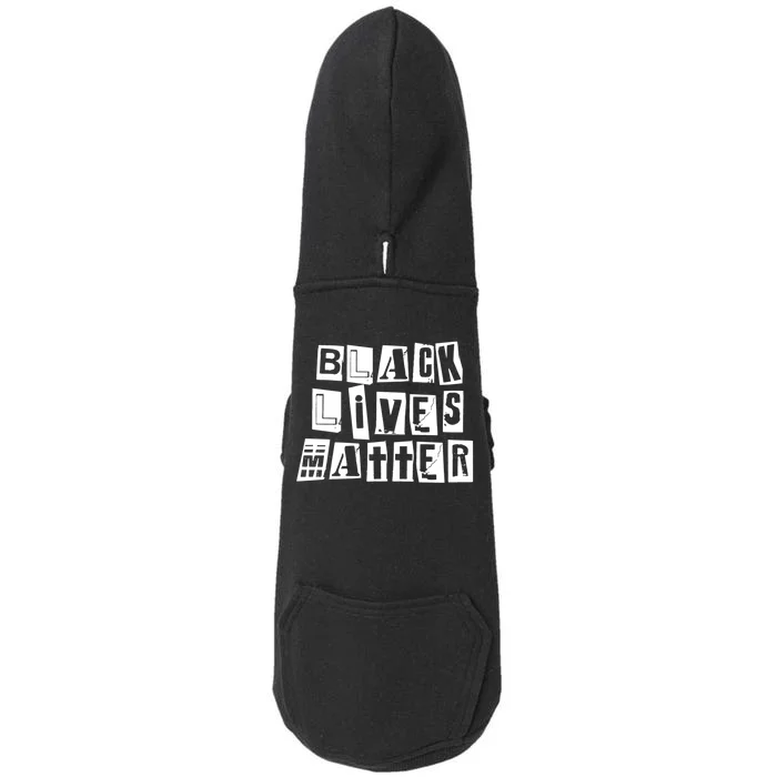 Black Lives Matter Note style Doggie 3-End Fleece Hoodie