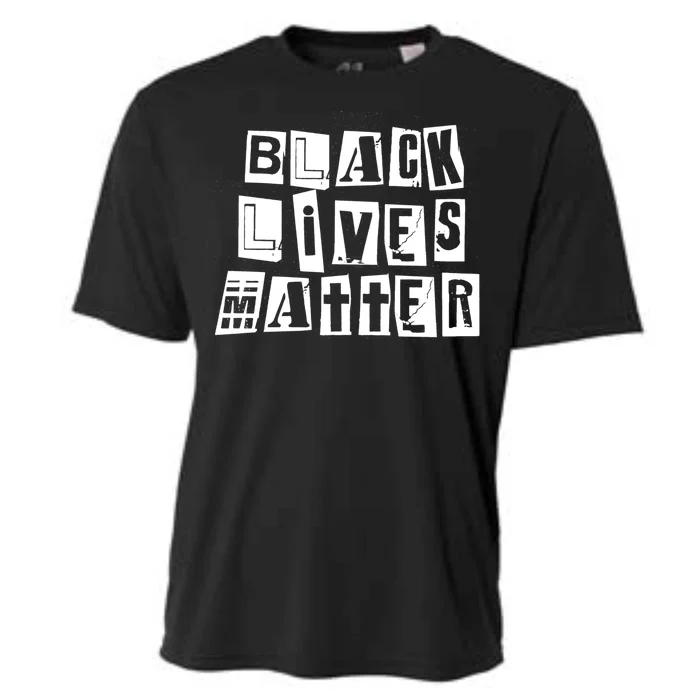 Black Lives Matter Note style Cooling Performance Crew T-Shirt