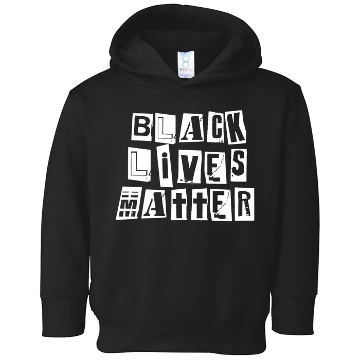 Black Lives Matter Note style Toddler Hoodie