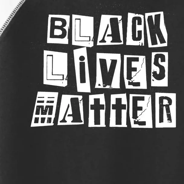 Black Lives Matter Note style Toddler Fine Jersey T-Shirt