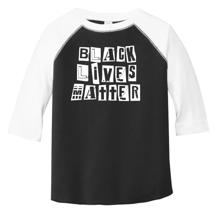 Black Lives Matter Note style Toddler Fine Jersey T-Shirt