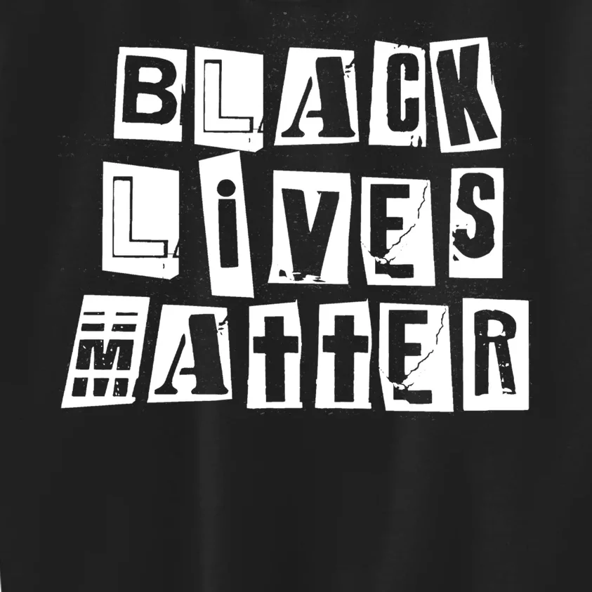 Black Lives Matter Note style Kids Sweatshirt