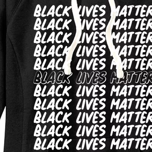 Black Lives Matter Pattern Women's Fleece Hoodie