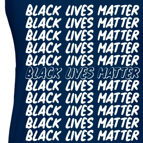 Black Lives Matter Pattern Ladies Essential Flowy Tank