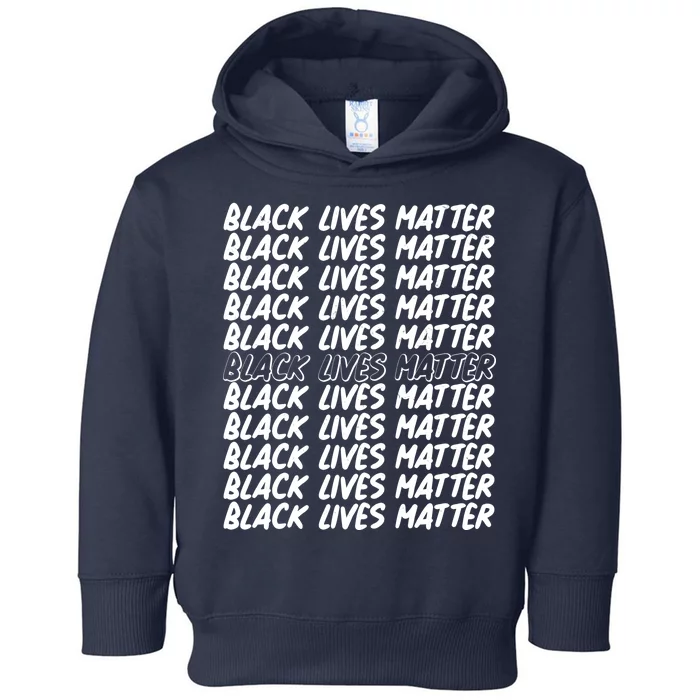 Black Lives Matter Pattern Toddler Hoodie