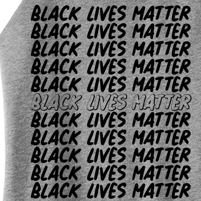 Black Lives Matter Pattern Women’s Perfect Tri Rocker Tank