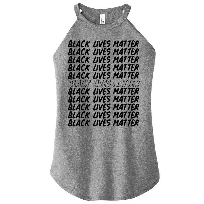 Black Lives Matter Pattern Women’s Perfect Tri Rocker Tank