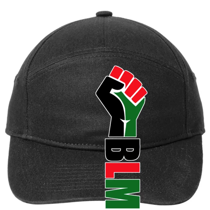 Black Lives Matter Power Fist 7-Panel Snapback Hat