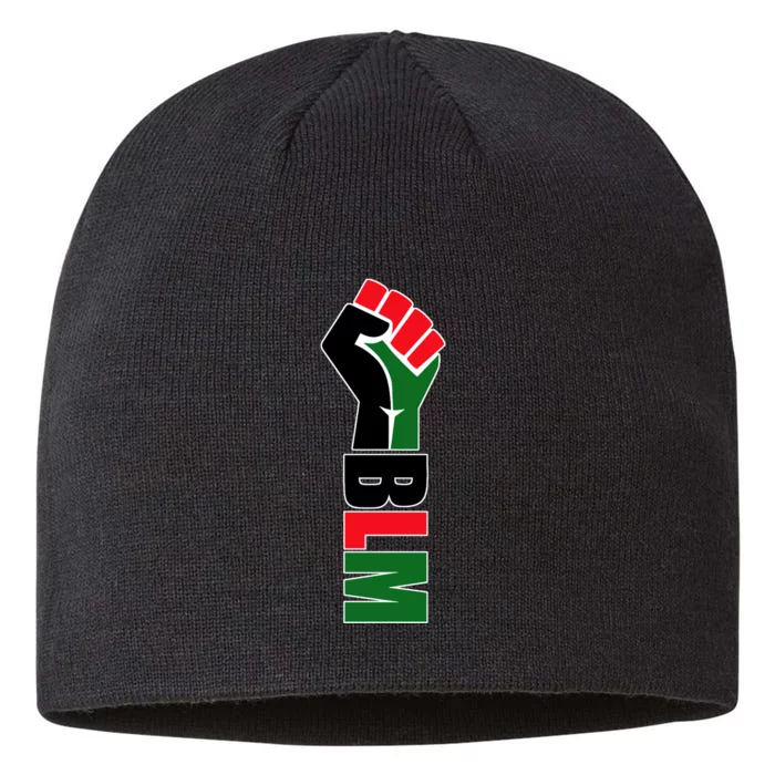 Black Lives Matter Power Fist 8 1/2in Sustainable Knit Beanie