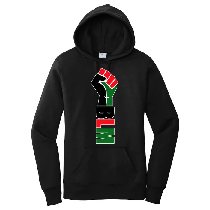 Black Lives Matter Power Fist Women's Pullover Hoodie