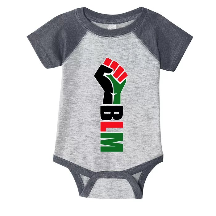 Black Lives Matter Power Fist Infant Baby Jersey Bodysuit