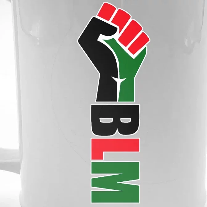 Black Lives Matter Power Fist Front & Back Beer Stein