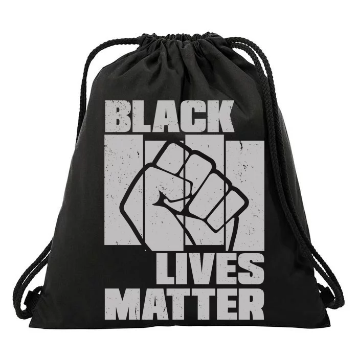 Black Lives Matter Protest Black Pride Drawstring Bag