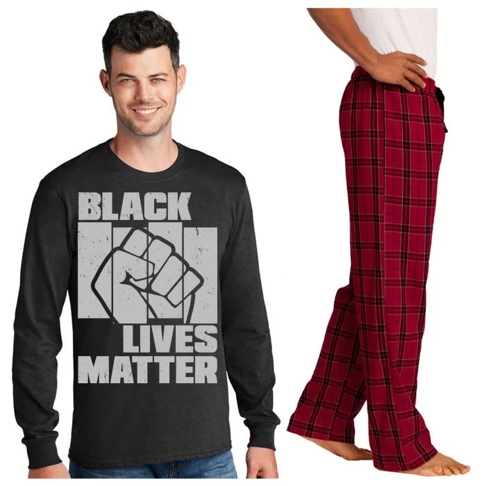 Black Lives Matter Protest Black Pride Long Sleeve Pajama Set