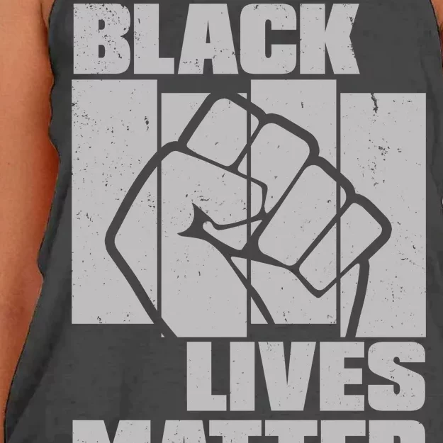 Black Lives Matter Protest Black Pride Women's Knotted Racerback Tank