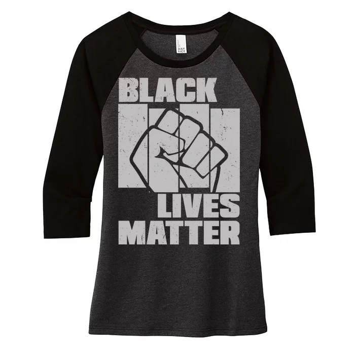 Black Lives Matter Protest Black Pride Women's Tri-Blend 3/4-Sleeve Raglan Shirt