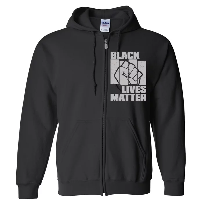 Black Lives Matter Protest Black Pride Full Zip Hoodie